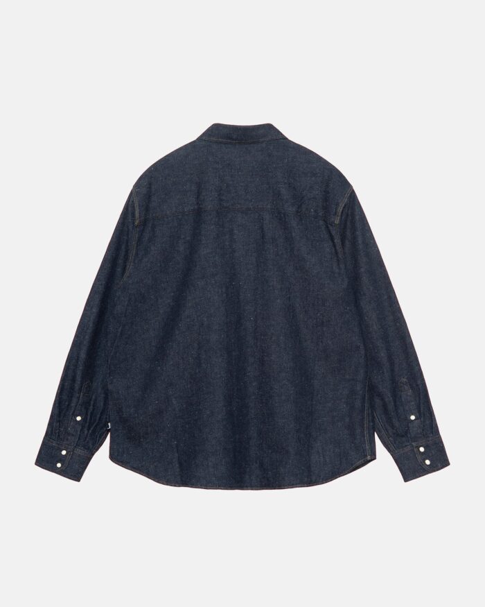 stussy dark denim shirt