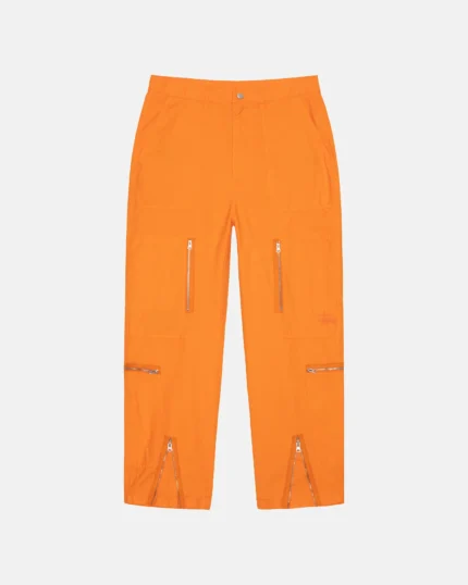 stussy orange pant