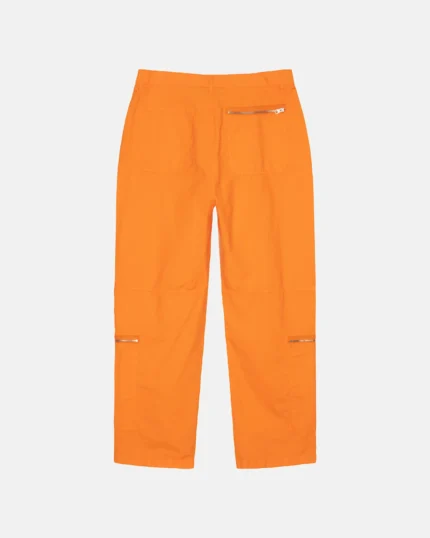 stussy orange pant