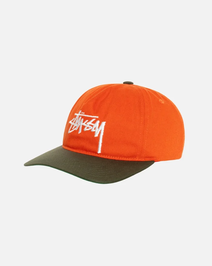 stussy orange cap