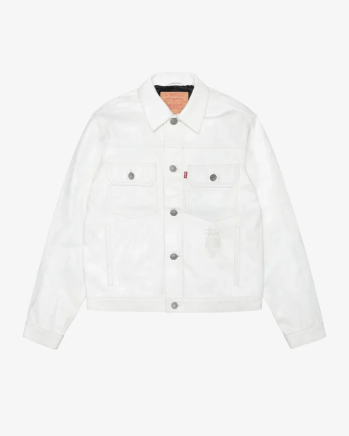 stussy white jacket