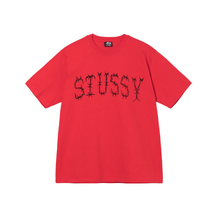 stussy red t-shirt