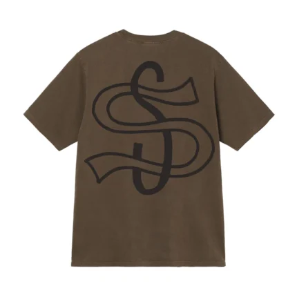 stussy brown t-shirt