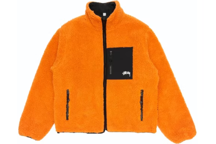 stussy orange jacket