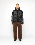 stussy black jacket