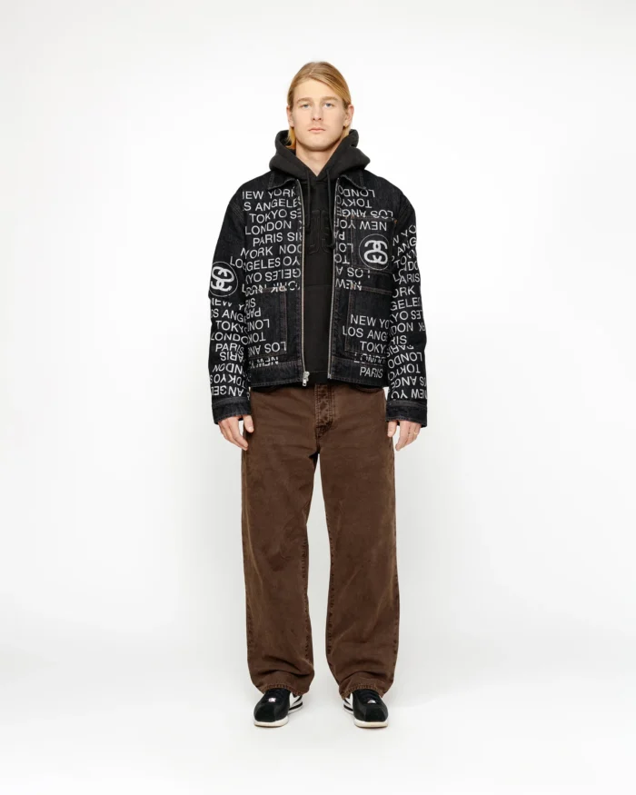 stussy black jacket