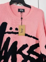 stussy pink sweater