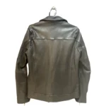 stussy olive leather jacket