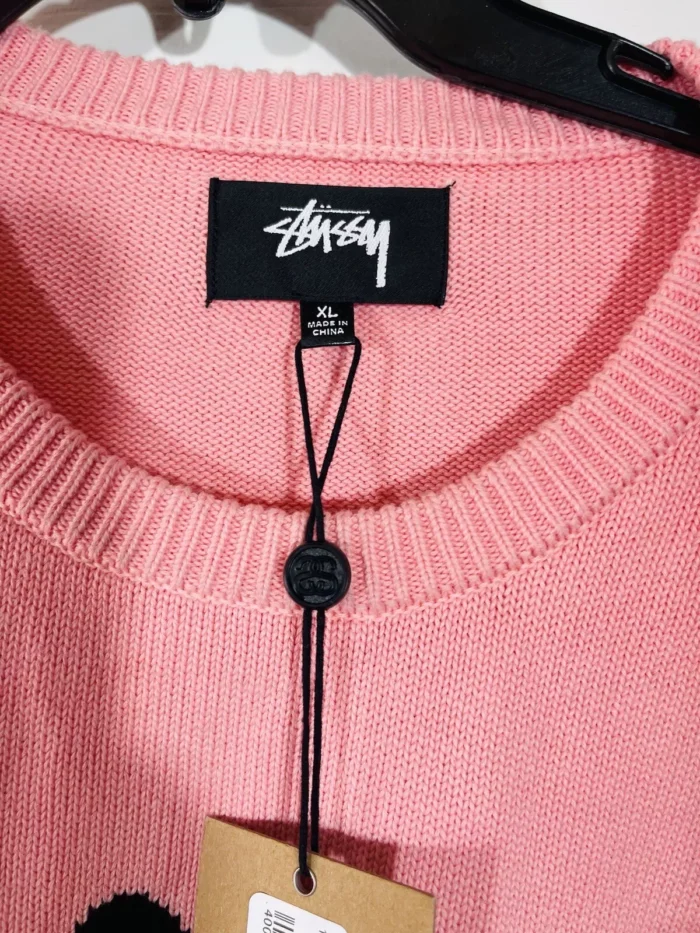 stussy pink sweater