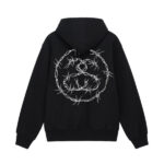 STUSSY BLACK BARB HOODIE