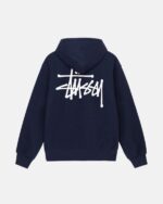 BASIC STÜSSY BLUE HOODIE