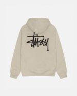 BASIC STÜSSY CREAM HOODIE