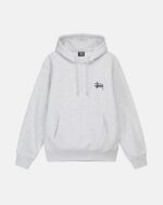 BASIC STÜSSY OFF-WHITE HOODIE