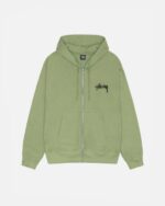 SKATE TOUGH ZIP GREEN HOODIE