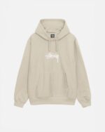 STOCK LOGO APPLIQUE HOODIE WHITE