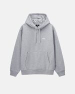 STOCK LOGO HOODIE GREY