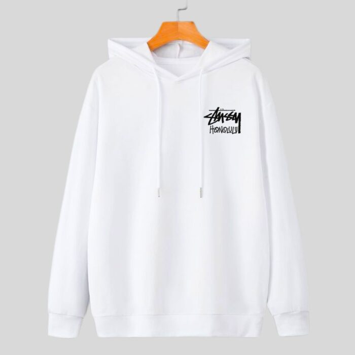 Stussy Honolulu White Hoodie