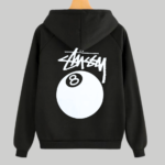 Stussy 8 Ball Fleece Black Hoodie