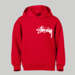 Stussy 8 Ball Fleece Red Hoodie