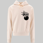 Stussy 8 Ball Fleece Off White Hoodie