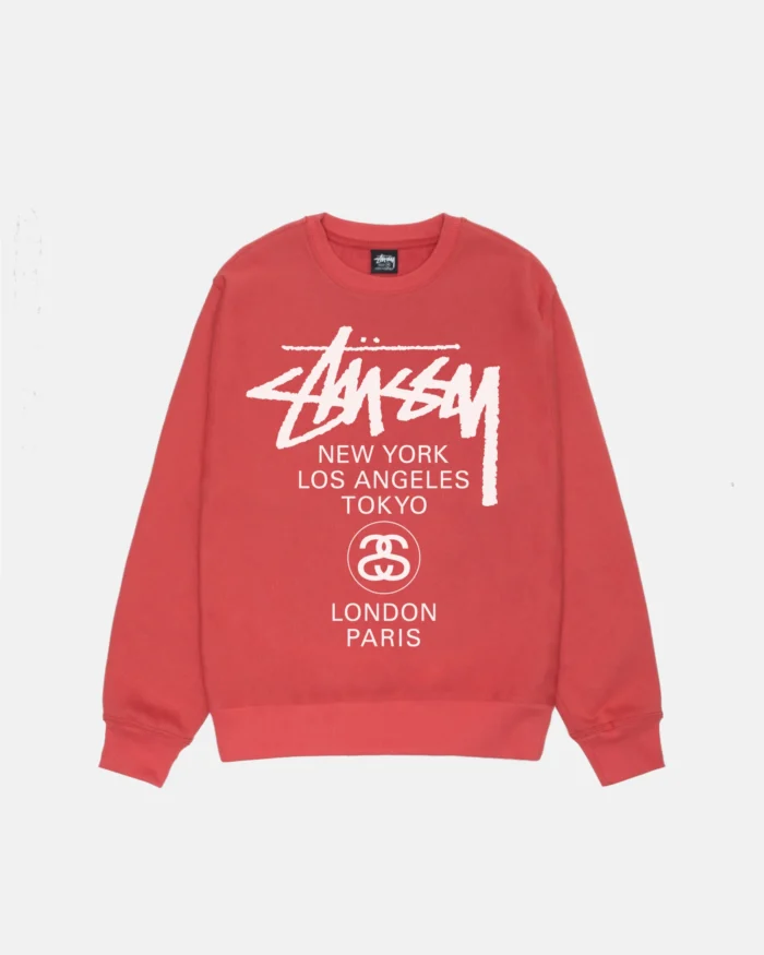 Stussy red sweatshirt